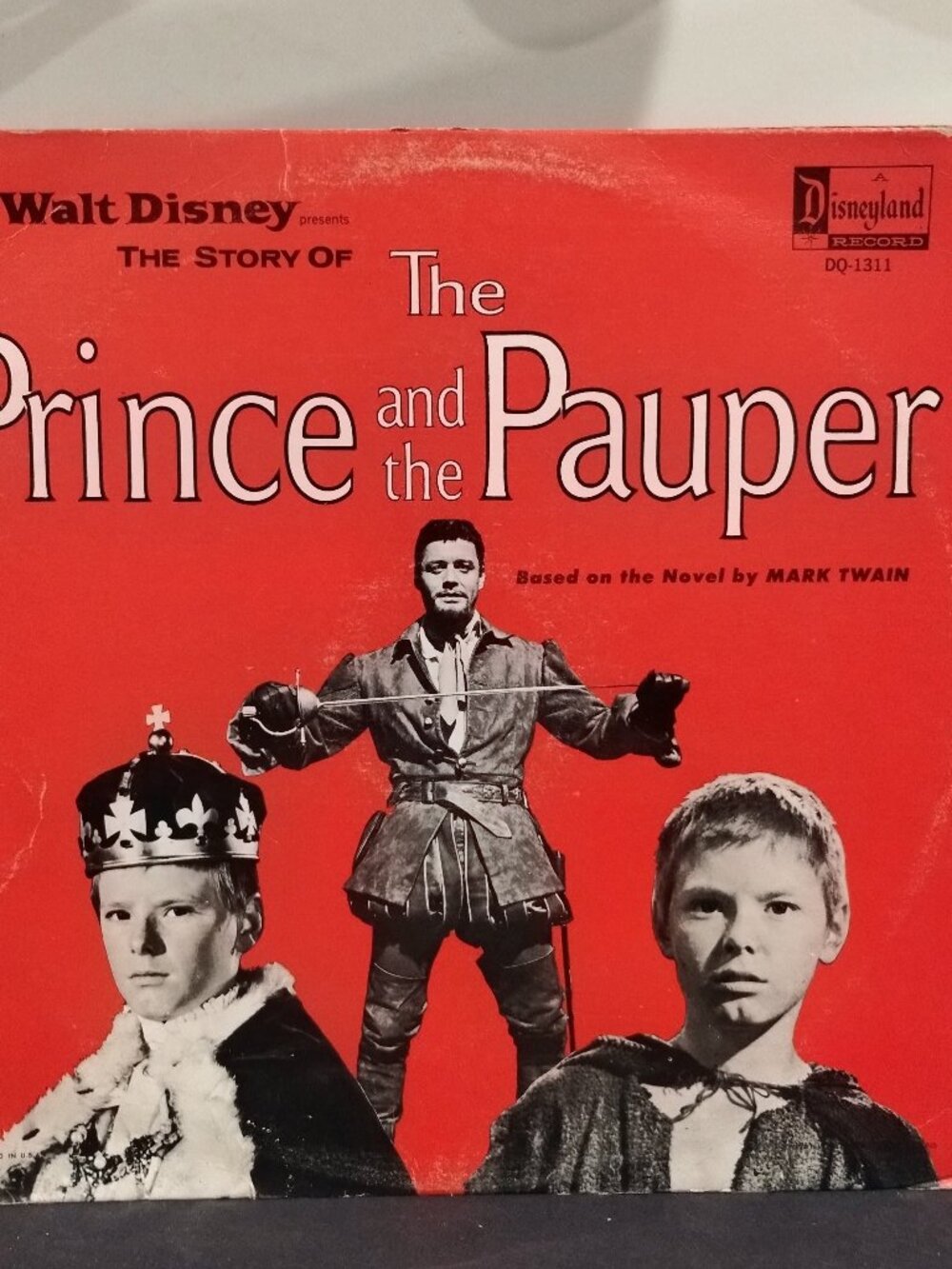 The Prince and the Pauper Disneyland Record Vinyl LP DQ-1311 Mark Twain